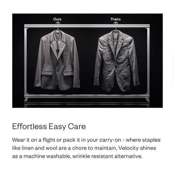 Ministry of Supply - Velocity Suit Jacket - 36 - Graphite NWT wrinkle resistant - Picture 3 of 12